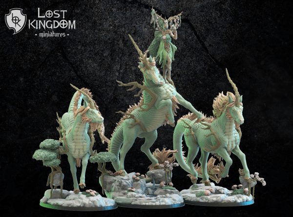 Kazumi, Kirin Queen - Elfos Mori - Lost Kingdom Miniatures - Imagen 3