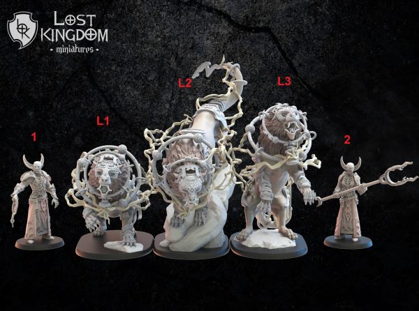 Night Elves Raiju - Elfos de la noche - Lost Kingdom Miniatures - Imagen 2