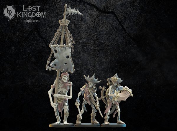 CG Skeleton Buccaneers - The undead of Misty Island - Lost Kingdom Miniatures - Imagen 2