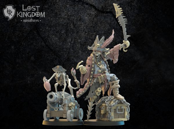 Captain Saw Leg & Mr. Boom - The undead of Misty Island - Lost Kingdom Miniatures - Imagen 2