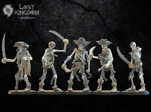 Skeleton Buccaneers - The undead of Misty Island - Lost Kingdom Miniatures - Imagen 4