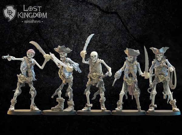 Skeleton Buccaneers - The undead of Misty Island - Lost Kingdom Miniatures - Imagen 5