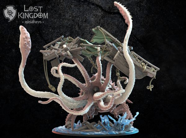 Akkorokamui, Sea Swallower - Elfos de la noche - Lost Kingdom Miniatures - Imagen 2