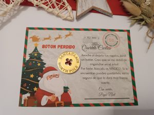 Botón perdido Papá Noel