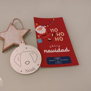 Bola de Navidad Espejo - Modelo: "Mascota"