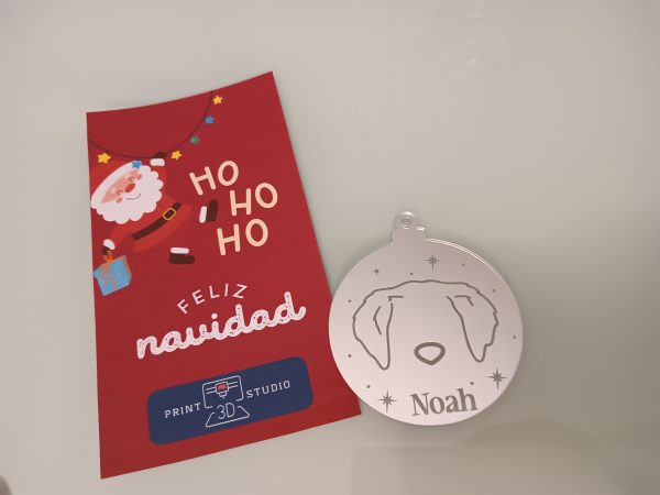 Bola de Navidad Espejo - Modelo: "Mascota" - Imagen 2