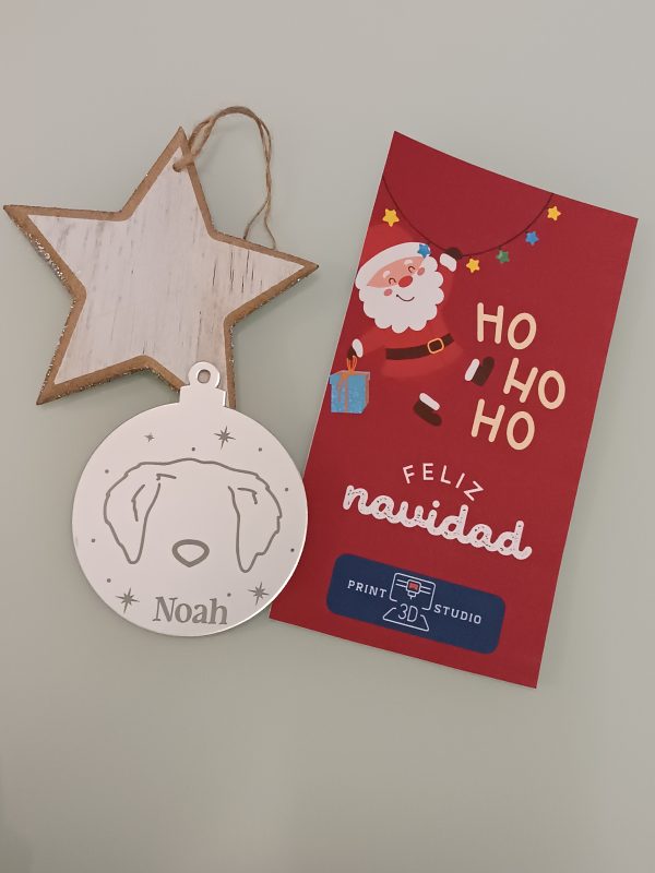 Bola de Navidad Espejo - Modelo: "Mascota" - Imagen 3