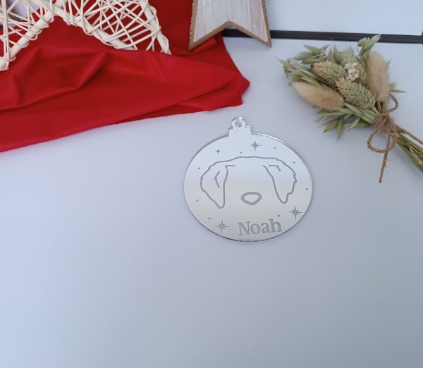 Bola de Navidad Espejo - Modelo: "Mascota" - Imagen 4