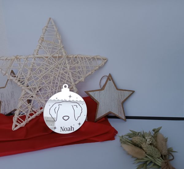 Bola de Navidad Espejo - Modelo: "Mascota" - Imagen 5