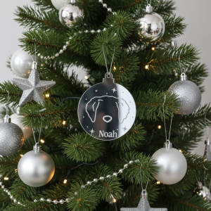 Bola de Navidad Espejo - Modelo: "Mascota"