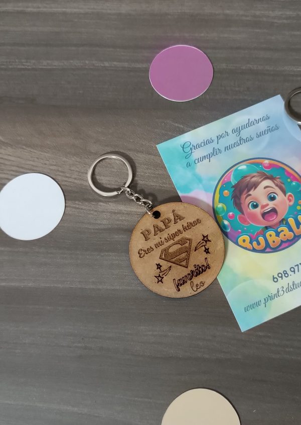 Llavero DM para papá personalizado - Imagen 2