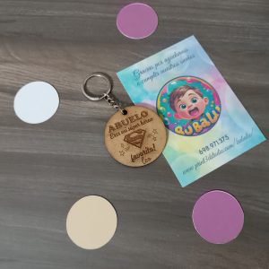 Llavero DM para abuelo personalizado