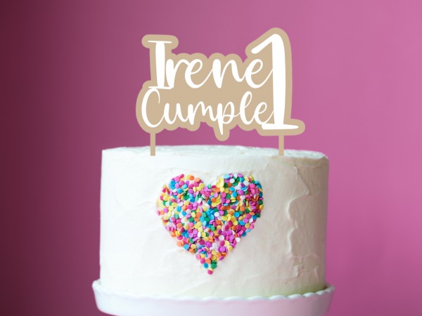 Cake topper - doble capa personalizado