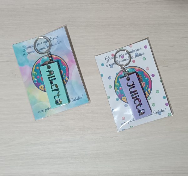 Llavero Glitter personalizado - Imagen 4
