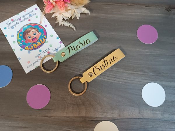 Llavero cuero personalizado