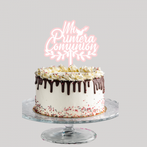 Cake topper - Mi primera comunión - Doble capa personalizado