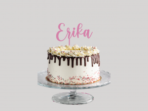 Cake topper nombre personalizado