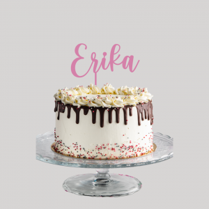 Cake topper nombre personalizado