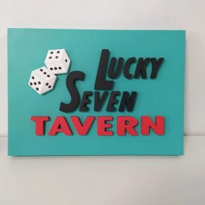 Cartel Lucky Seven Tavern - Adrian's Restaurant - Rocky Balboa Restaurant - Letreros