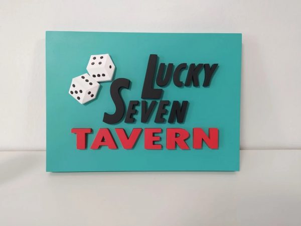 Cartel Lucky Seven Tavern - Adrian's Restaurant - Rocky Balboa Restaurant - Letreros