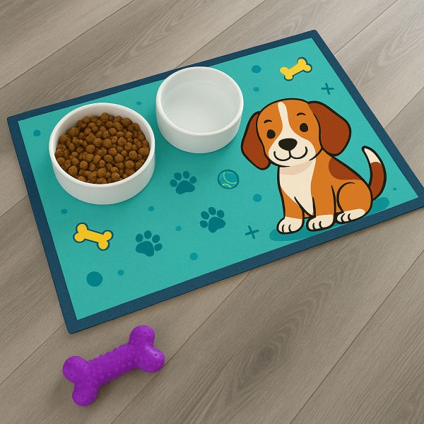 Alfombrilla para cuencos de mascotas personalizable - Imagen 2