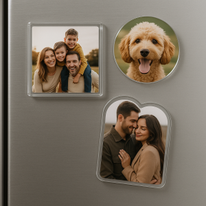 Imán personalizado en metacrilato – Tus Momentos, Siempre a la Vista