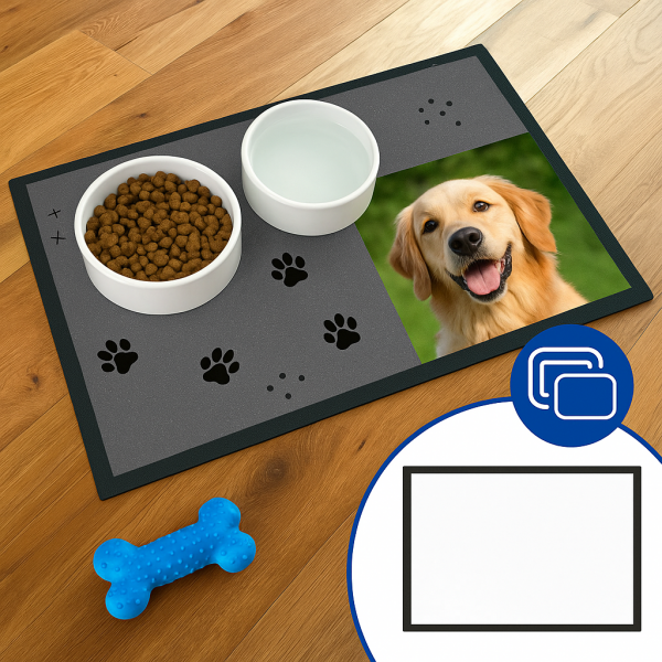 Alfombrilla para cuencos de mascotas personalizable - Imagen 3