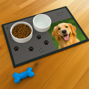 Alfombrilla para cuencos de mascotas personalizable