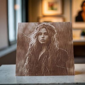 Foto grabada en madera