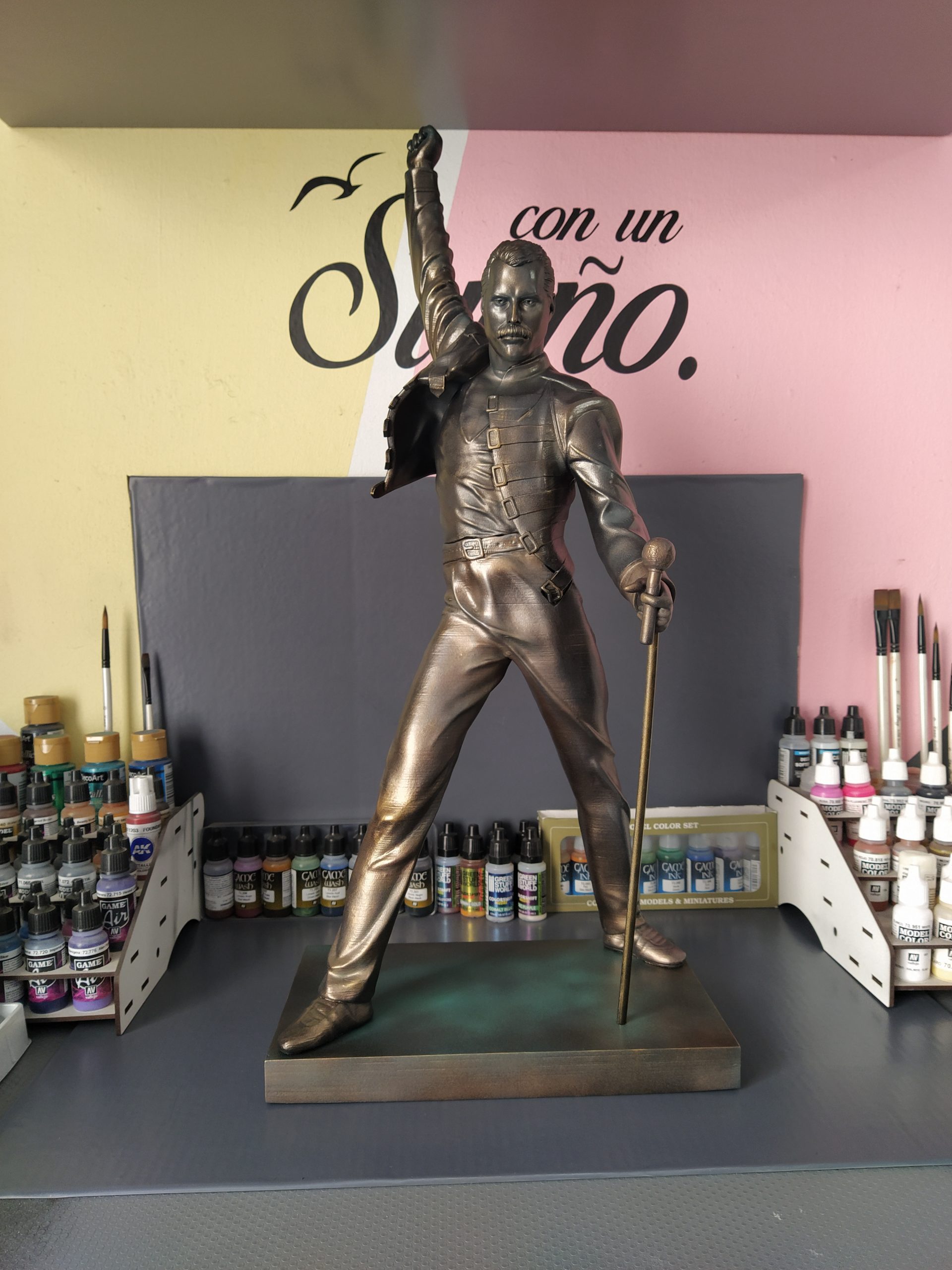 Estatua 3D XL - Leyenda del Rock (edición fan art inspirada)