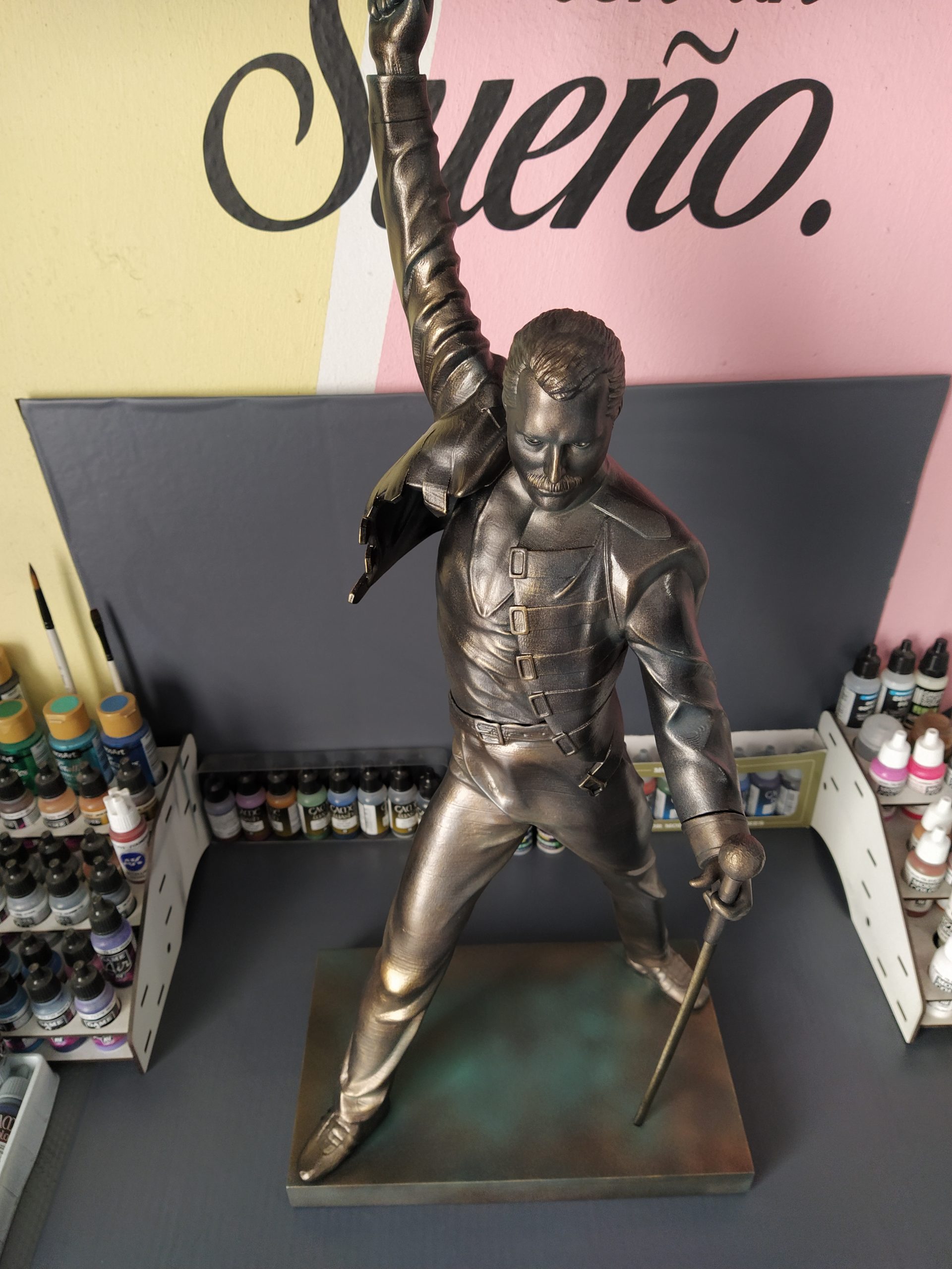 Estatua 3D XL - Leyenda del Rock (edición fan art inspirada) - Imagen 3