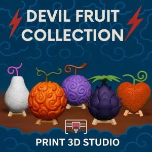 Frutas del Diablo - Frutas One Piece - Edición 3D Coleccionable