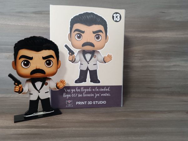 Figura El Yuyu – Chirigota Los James Bond que da gloria verlos - Carnaval de Cádiz - Imagen 2