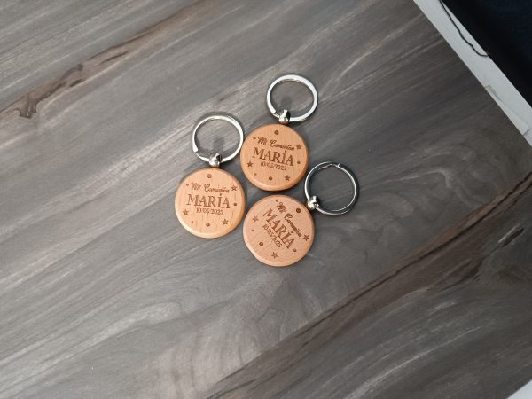 Llavero de madera personalizado