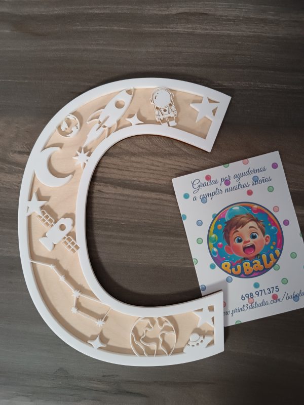 Letra Decorativa Infantil – Diseño Espacial - Imagen 4