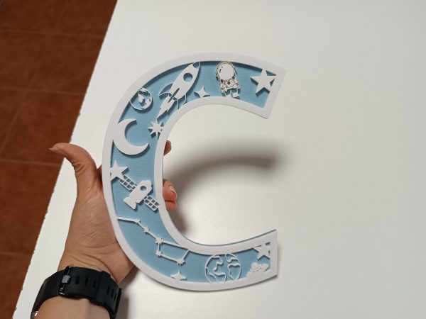 Letra Decorativa Infantil – Diseño Espacial - Imagen 3