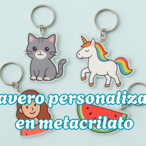 Llavero personalizado en metacrilato