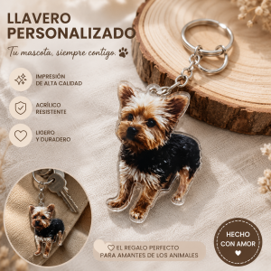 Llavero mascota personalizado