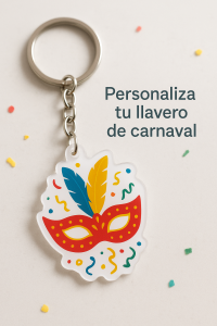 Llavero Personalizado de Carnaval – Tu Diseño, Tu Fiesta