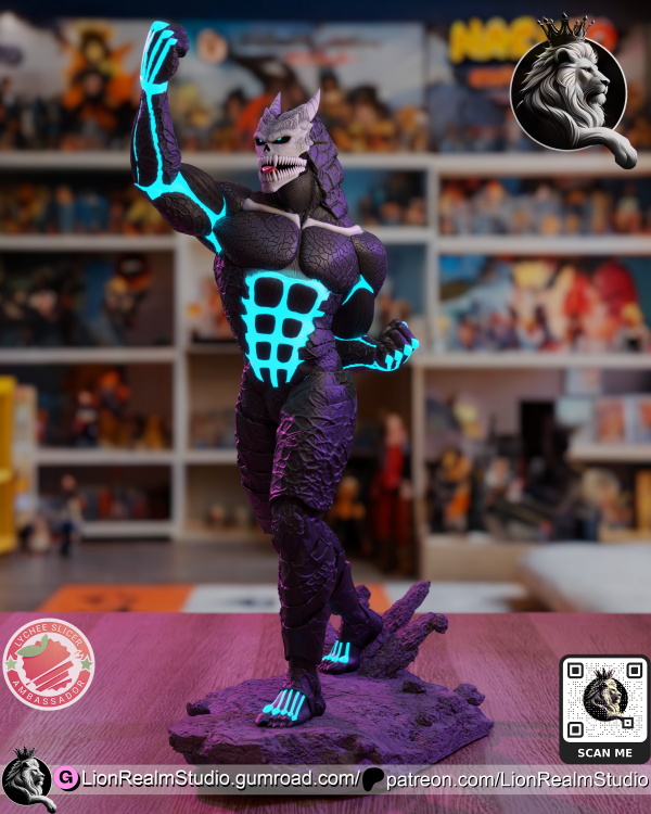 Kaiju Nº 8 - High Detailed 16K 3D Printed Figure - Imagen 7