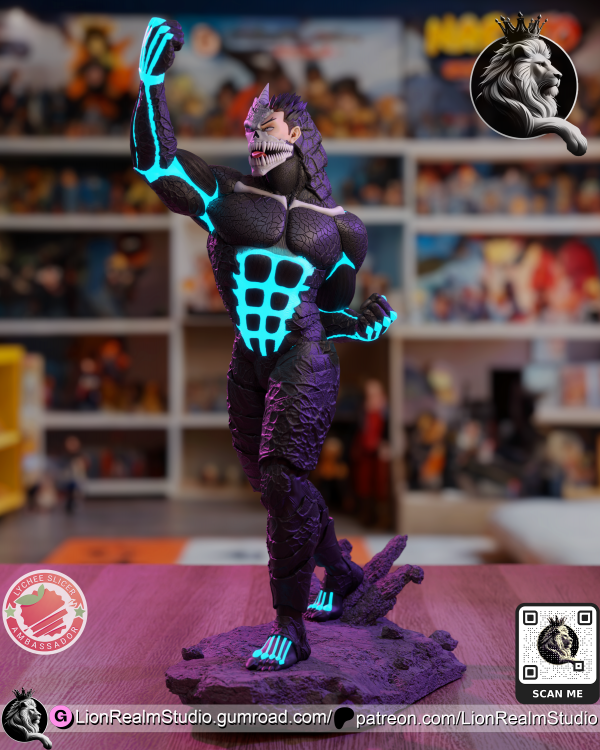 Kaiju Nº 8 - High Detailed 16K 3D Printed Figure - Imagen 6