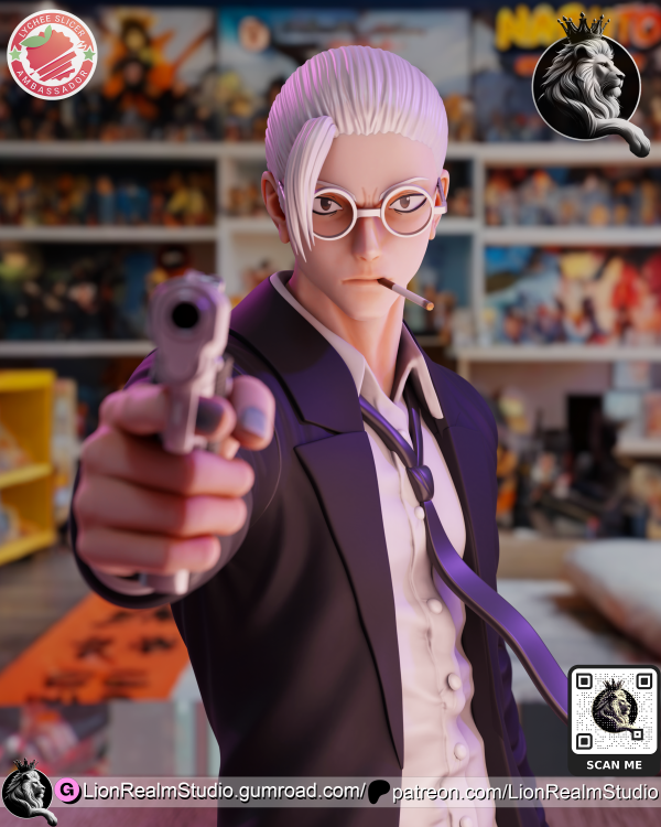 The Strongest Hitman - High Detailed 16K 3D Printed Figure - Imagen 6