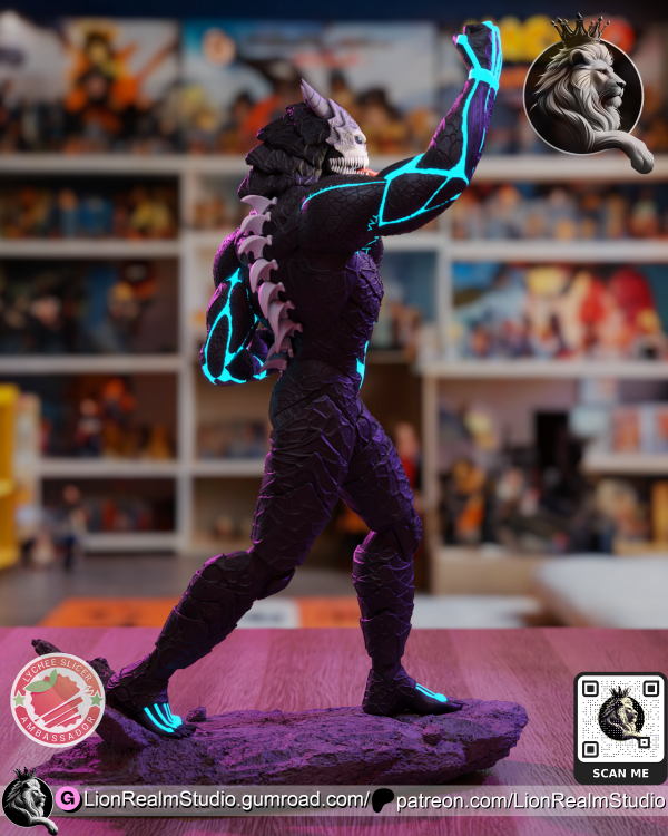 Kaiju Nº 8 - High Detailed 16K 3D Printed Figure - Imagen 9