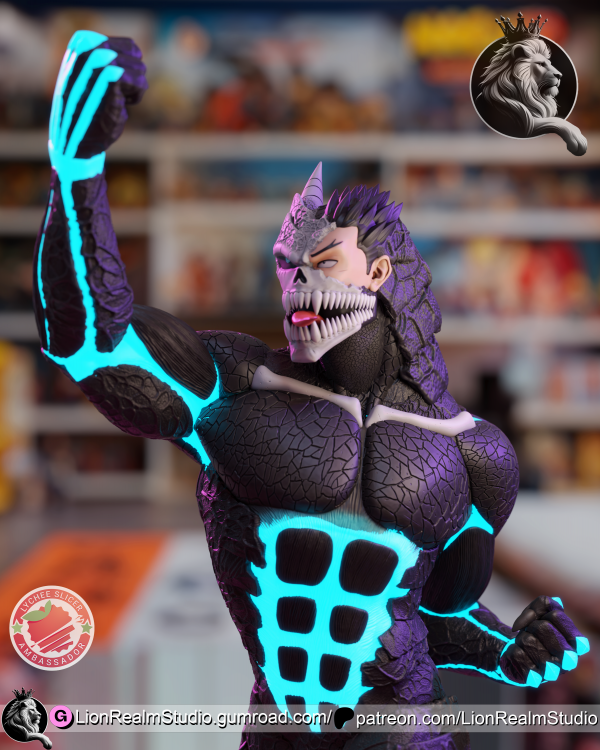 Kaiju Nº 8 - High Detailed 16K 3D Printed Figure - Imagen 12