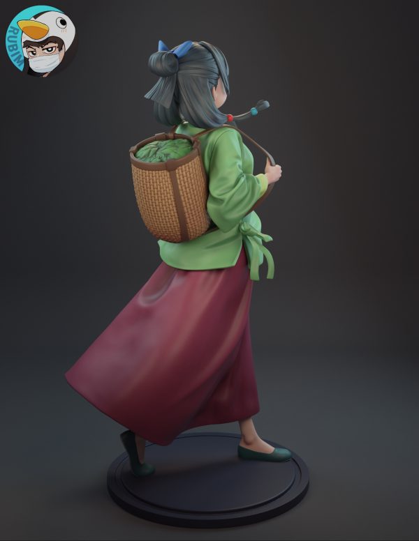 The Girl from the Red-Light District - High Detailed 16K 3D Printed Figure - Imagen 8