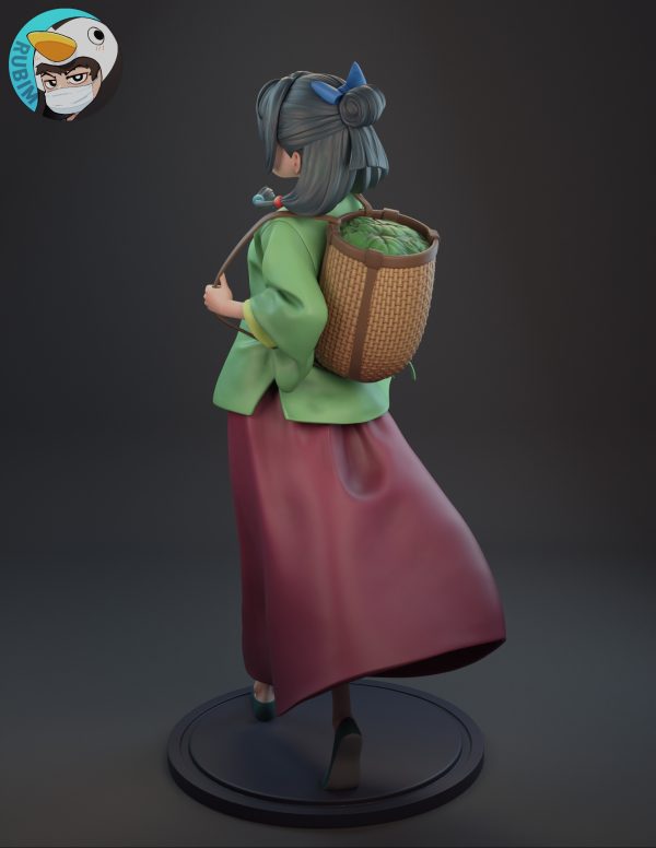 The Girl from the Red-Light District - High Detailed 16K 3D Printed Figure - Imagen 9