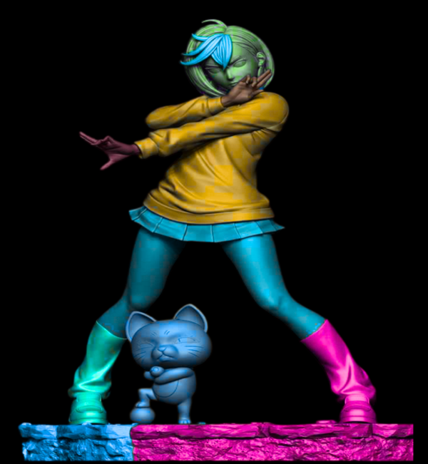Momo-chan - High Detailed 16K 3D Printed Figure - Imagen 11