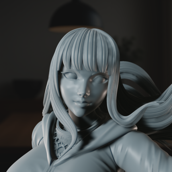 Byakugan Princess - High Detailed 16K 3D Printed Figure - Imagen 4