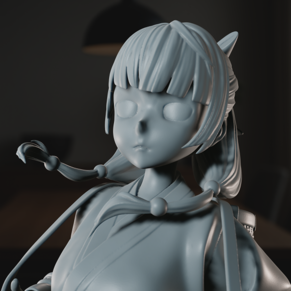 The Girl from the Red-Light District - High Detailed 16K 3D Printed Figure - Imagen 4