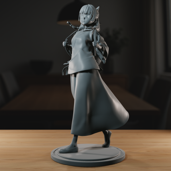 The Girl from the Red-Light District - High Detailed 16K 3D Printed Figure - Imagen 2